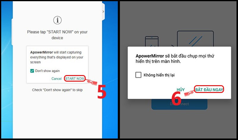 Ho&agrave;n tất chia sẻ m&agrave;n h&igrave;nh